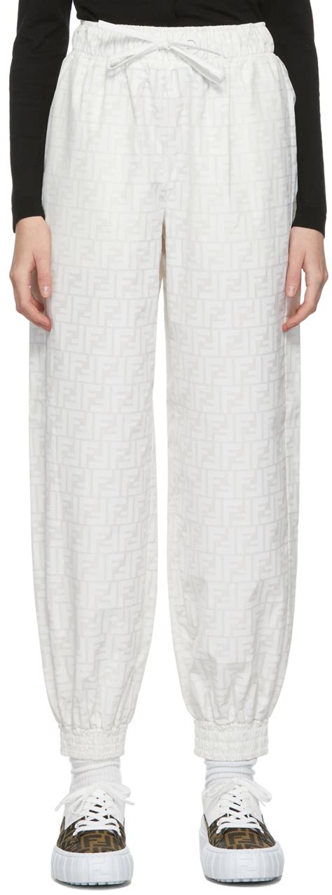 fendi white pants|Fendi pantsuit.